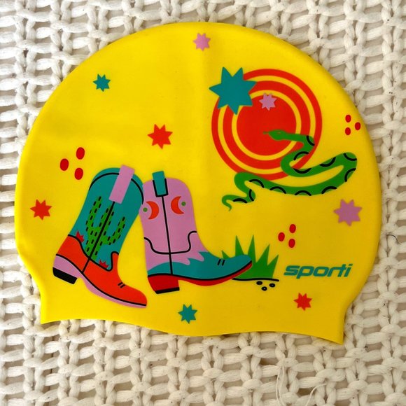 Sporti Other - NWOT Limited Edition Sporti x Alex Walsh Space Cowboy Silicone Swim Cap